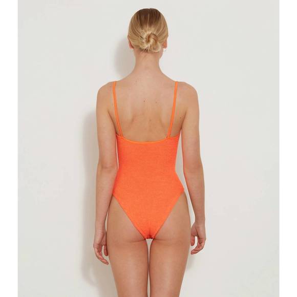 NEW HUNZA G pamela swimsuit in orange - Picture 3 of 3